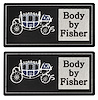 L241495 Decal pair, Door Sill Plate, 1978-88 G-Body, Aluminum Body By Fisher - image 1