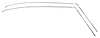 Complete Roof Drip Molding Set 1968-69 Chevy Chevelle Coupe - image 1