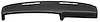 Injection-Molded Urethane Foam Dash Pad 1970-72 Chevy Chevelle/El Camino/Monte Carlo - With Stereo - image 1