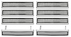 Door Panel Emblems 1967 Chevelle/El Camino 8pc Set - image 1