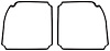 Tail Lamp Lens Gaskets 1969 Chevelle - image 1