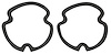 Tail Lamp Lens Gaskets for 1971-1972 Chevy Chevelle [Pair] - image 1