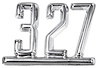 Fender Emblem for 1965-1967 Chevy Chevelle, El Camino with 327 [327 Numbers] - image 1