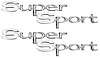 "Super Sport" Quarter Panel Emblems 1967 Chevelle/El Camino - image 1