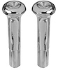 PZ0016 Knobs, Door Lock, 1968-88 Chrome, Smooth, Pair