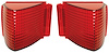 PZ00322-PR Lens, Tail Lamp, 1967 Chevelle, Pair - image 1