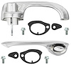Complete Exterior Front Door Handle Kit for 1968-1969 Chevy Chevelle [Chrome Plated] - image 1