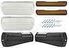 RK16DS Armrest Kit, Front/Rear, 1968-69 Chevelle/Cutlass/Pontiac A-Body, Rear Black Only - image 1