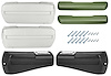 RK16GG Armrest Kit, Front/Rear, 1968-69 Chevelle/Cutlass/Pontiac A-Body, Rear Black Only - image 1