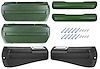 RK16OG Armrest Kit, Front/Rear, 1968-69 Chevelle/Cutlass/Pontiac A-Body, Rear Black Only - image 1
