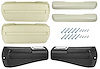 RK16PL Armrest Kit, Front/Rear, 1968-69 Chevelle/Cutlass/Pontiac A-Body, Rear Black Only - image 1