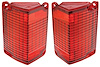 RP01101 Tail Lamp Lenses for 1968-1969 Chevy Chevelle Wagon, El Camino - image 1