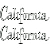 Emblem Quarter Panel 1968-69 California Pair - image 1