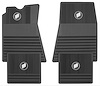 Floor Mats Rubber 1961-76 Buick Tri-Shield Logo - image 1