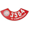 Decal 70-71 Buick Air Cleaner 350-4V High Compression - image 1