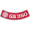 Decal 70-71 Buick Air Cleaner GS350 - image 1