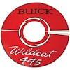 Air Cleaner Decal for 1964-1966 Buick Skylark w/ Wildcat 445 [Red, 14 in. Dia.] - image 1