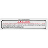 Decal 65-66 Buick Cooling System Downdraft - image 1
