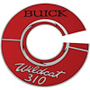 Decal 64-66 Buick Air Cleaner Wildcat 310 7 Inch Silver - image 1