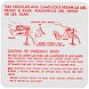 Decal 63-64 Skylark Special Trunk Jack Instructions Tire Pressure - image 1