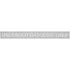 Decal 71-77 GM Unleaded Gasoline Only 5 White - image 1