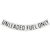 Decal 71-77 GM Unleaded Fuel Only 3 Black Curved - image 1
