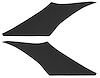 Side Rear Sail Panel Boards 1968-69 Chevy Chevelle Coupe - image 1