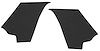 Side Rear Sail Panel Boards 1968-72 Chevy El Camino - image 1