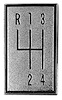 Console 4-Speed Shifter Plate Emblem 1966-67 Chevelle/El Camino - image 1