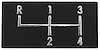 Console 4-Speed Shifter Plate Emblem 1968-72 Chevelle/El Camino - image 1
