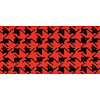 Trunk Mat Vinyl 1960 Catalina 4dr Hardtop Red Houndstooth - image 1
