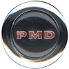 Center Cap PMD 1967-70 Pontiac Black w/ Red Letters - image 1