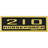 Decal Chevelle/El Camino/Monte Carlo Valve Cover 210HP Black/Gold - image 1