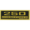 Decal Chevelle/El Camino/Monte Carlo Valve Cover 250HP Black/Gold - image 1