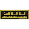 Decal Chevelle/El Camino/Monte Carlo Valve Cover 300HP Black/Gold - image 1