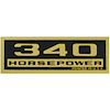 Decal Chevelle/El Camino/Monte Carlo Valve Cover 340HP Black/Gold - image 1