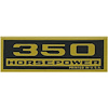 Decal Chevelle/El Camino/Monte Carlo Valve Cover 350HP Black/Gold - image 1