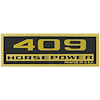 Decal Chevelle/El Camino/Monte Carlo Valve Cover 409HP Black/Gold - image 1