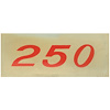Decal Chevelle/El Camino/Monte Carlo Valve Cover 250HP Orange - image 1
