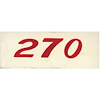 Decal Chevelle/El Camino/Monte Carlo Valve Cover 270HP Orange - image 1