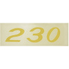 Decal Chevelle/El Camino/Monte Carlo Valve Cover 230HP Gold - image 1
