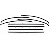 Window Felts 68 Cutlass Coupe 8 pieces Reproduction Style - image 1