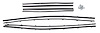 Window Felts for 1969 Oldsmobile Cutlass Coupe [Repro. Style, 8-pc Set] - image 1