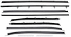 Window Felts 68 Chevelle Convertible 8 pieces Original Round Style - image 1
