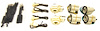 Headlight Socket Pigtail Kit 1980-1987 GM C10, C20, C30 Truck, Suburban (Dual Square Headlights)