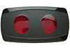 Double Lens Contour Rocker Switch Cover Red - image 1