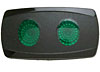 Double Lens Contour Rocker Switch Cover Green - image 1