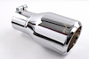 Stainless Double wall 4 Outlet 8 long fits 2-1/2 tailpipe - image 1