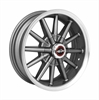 34 Rattler 12 Spoke Metallic Gray Machined Size 15X5 Bolt Circle 5X4.50/4.75 Back Spacing 2.75 Finis - image 1
