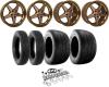 "BIG MEATS" Bronze Wheel and Tire Kit for 1993-2002 Chevrolet Camaro - image 1